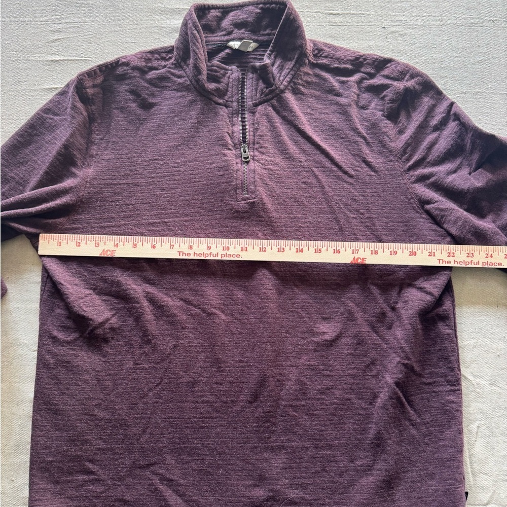 Calvin Klein Plum Quarter-Zip Top - Picture 5 of 7